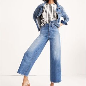 Madewell Wide Leg Crops size 27